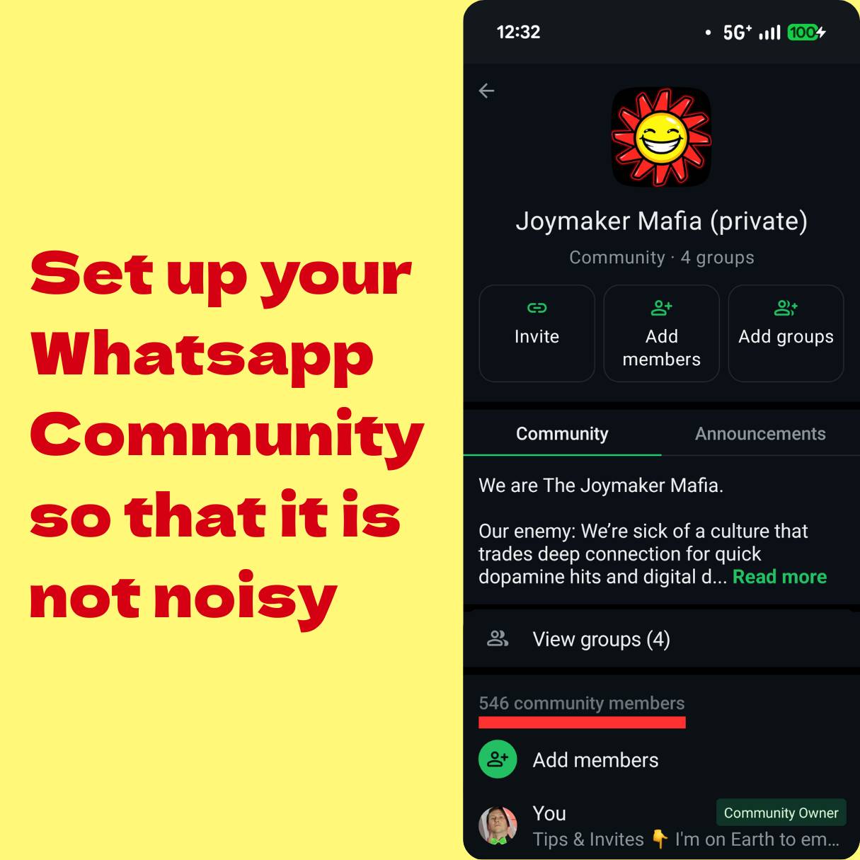 Joymaker Community Blueprint