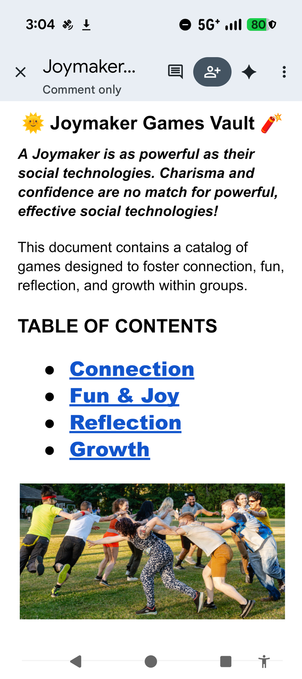 Joymaker Prof: Programs & Resources for Fun Leaders