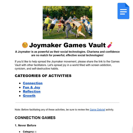 Joymaker Games Vault - Joymaker Prof