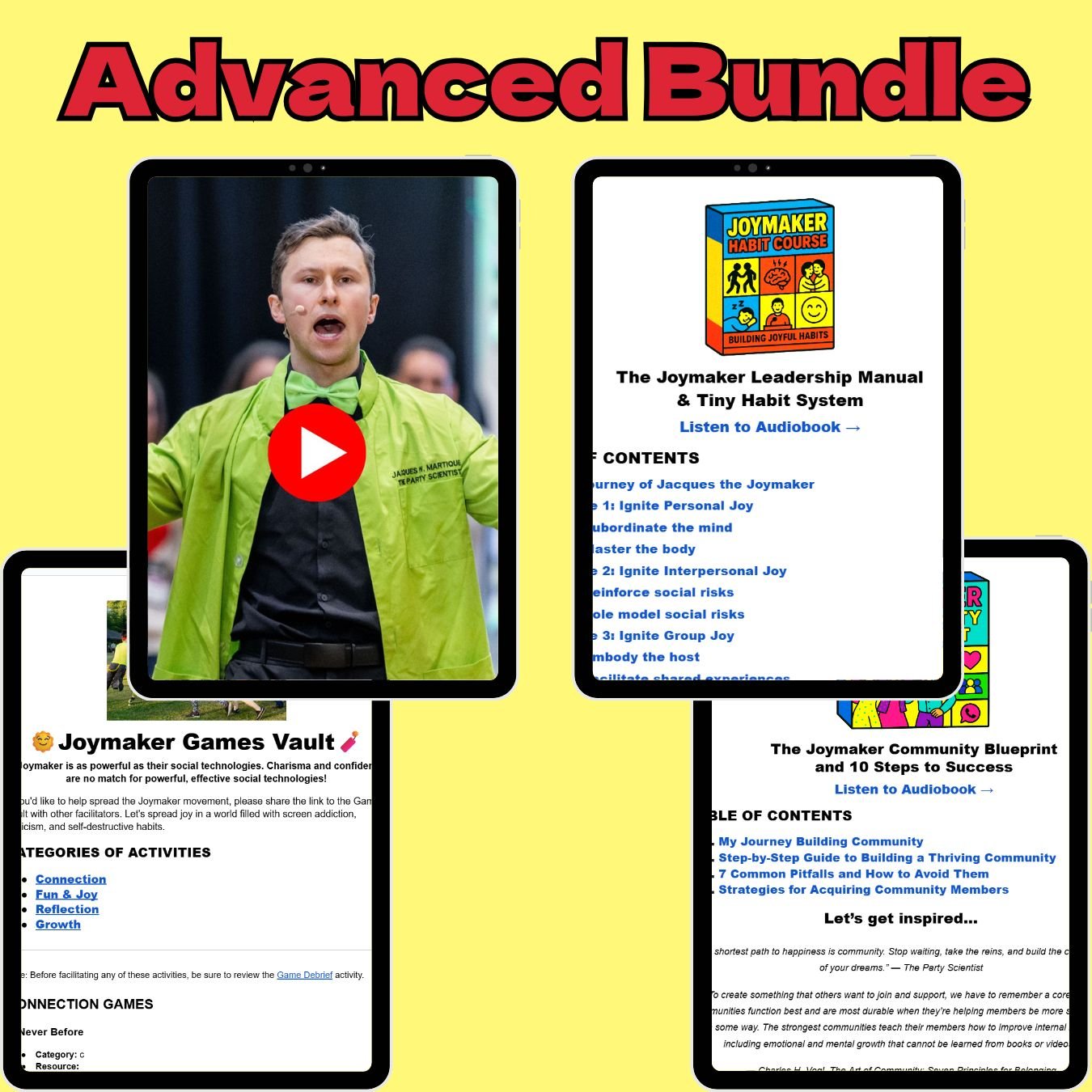4-in-1 Leadership Facilitation Bundle – Joymaker – Joymaker Prof